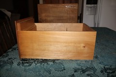 ANTIQUE WOOD LIBRARY SINGLE DRAWER CARD CATALOG