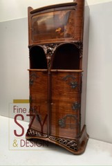Meuble De Salon Art Nouveau, Armoire De Cabinet Qualité Musée, Design Majorelle
