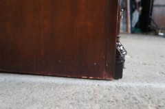 Vintage Thomasville Cherry Blockfront Secretary Bookcase Cabinet Dry Bar Cabinet