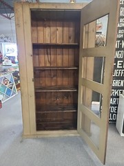 Large Primative Mustard Yellow Pie Safe/ Cabinet