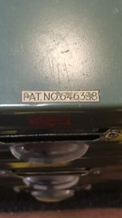 VINTAGE Pat. 646338 RUSTIC INDUSTRIAL Three DRAWER CABINET