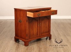 Henkel Harris Georgian Style Cherry Flip Top Server Cabinet