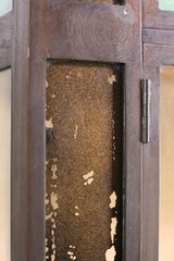 European 5 ft. Brass Free Standing Display Case