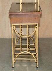 STUNNING AMERICAN MID CENTURY MODERN CIRCA 1960’S MAHOGANY & BRASS DRY BAR