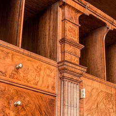 Queen Anne Trumeau Antique Walnut Oak United Kingdom Circa 1705 Original