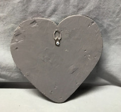 Decorative Salvage Pink Tin Ceiling 8″ Patchwork Metal VTG Heart Old 142-25B
