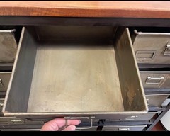 “ Vintage” Or Steam Punk metal cabinet with drawers