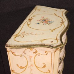Painted tallboy antique style Venetian chest of drawers 20th century furniture