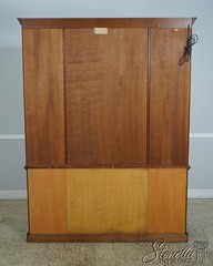 62635: HENKEL HARRIS Cherry Distressed Finish China Cabinet