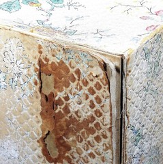 MID-CENTURY Floral 3-Drawer Sewing Set Kit: CONTENTS FULL Boudoir Shabby Country
