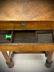 ANTIQUE FRENCH EMPIRE TABLE DRESSING / SEWING COIFFEUSE / TRAVAILLEUSE 1810-1825