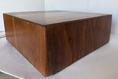 Card Catalog File Cabinet Library Recipe Box Antique Oak 2 Drawer – Brass Pulls