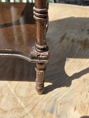 Antique Smoking Stand Cigar Humidor Copper Lined Original Finish, Repairs