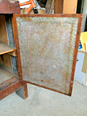 antique vintage industrial workbench cabinet tv stand table cleveland ohio 1920
