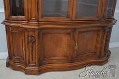L61527EC: KARGES French Louis XV Style Walnut China Cabinet