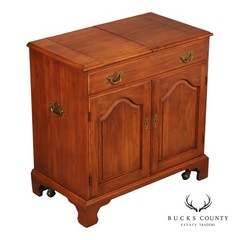 Henkel Harris Georgian Style Cherry Flip Top Server Cabinet