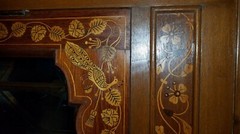 19th Century Marquetry Corner Cabinets with Museum Quality Inlay