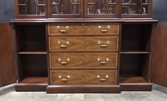 Henkel Harris Federal Breakfront Mahogany Solids And Veneers, Nr. Mint Condition