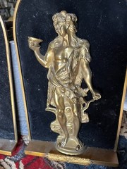 Rare Set Antique Bronze Wall Plaques Napoleon III Boulle 19th C. Style