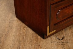 Bernhardt Pair Of Asian Campaign Style Linen Cabinets