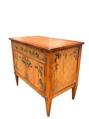 Hand-Painted Fruit Motif Cabinet