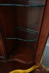 65943EC: KARGES French Louis XV Gold Gilt Trim China Cabinet
