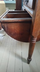 19th Century Marble Top Possum Belly Copper Lined Bins Kitchen Bakers Cabinet