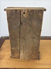 Antique Tramp Art Hanging Spice Cabinet Apothecary Collectors 10 Drawers