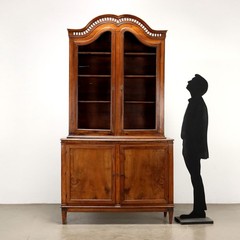 Antique Cupboard Neoclassical Style Walnut XIX Century Original