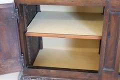 17th Century Italian Solid Walnut Antique Cupboard or Cabinet
