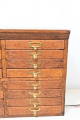 Antique . Library Bureau SoleMakers Oak Wood File Cabinet 24 Drawer Apothecary