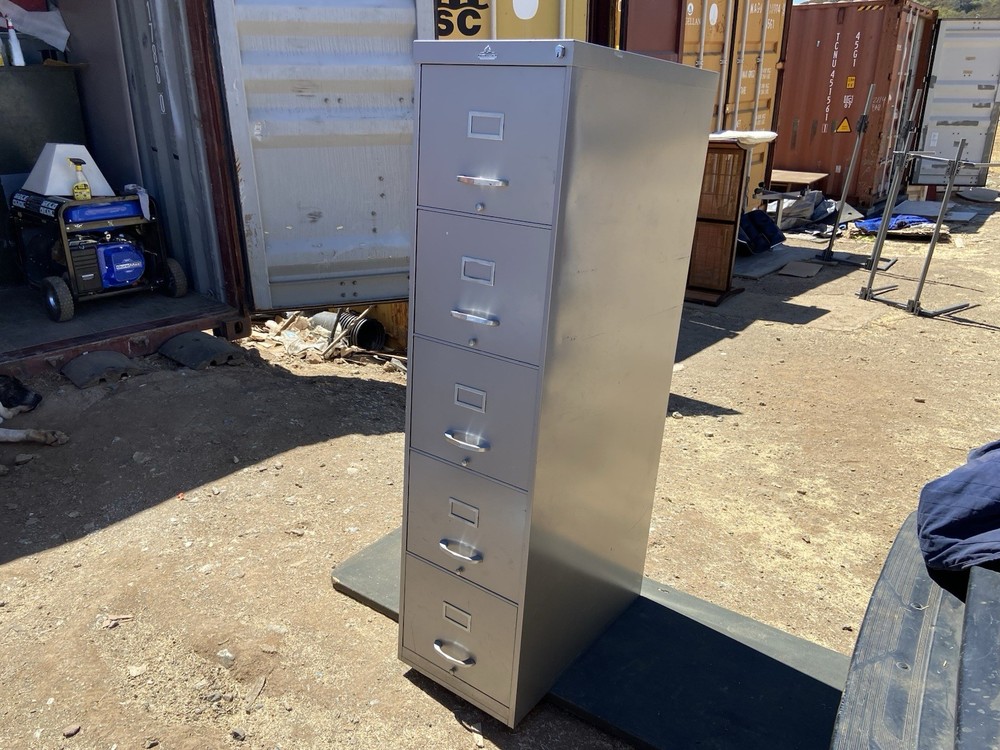 Vintage Allsteel Industrial Metal File Cabinet