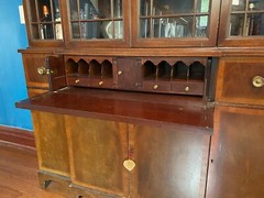 Oxford Traditional Marshall Field & Co. Antique Mahogany & Walnut China Cabinet