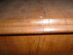 Antique Spool/Small screws Cabinet 2 Drawer Beautiful Patina W/ Glass Drawers