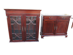 62867 Mahogany Curio China Cabinet
