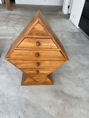 Mid Century MCM Small Triangular Cabinet
