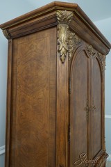 62049: JEFFCO Georgian Style 2 Door Bar Liquor Cabinet