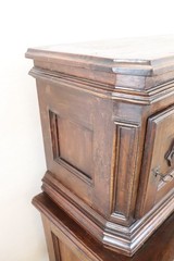 17th Century Italian Solid Walnut Antique Cupboard or Cabinet