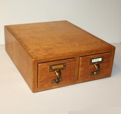 Antique Quarter Sawn Oak Card File Cabinet – Gaylord Library Furniture and Suppl