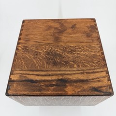 Vintage Oak Wooden Library Index Card File Cabinet 4-Drawer ￼