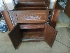 George Zee Asian Chinoiserie Bar Cabinet ANTIQUE