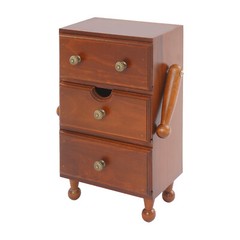 Vintage Storage Cabinet, 3-tier Storage Cabinet, Storage Box With Drawers Brown