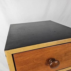 Vintage Ethan Allen Cabinet “Storkie” Storage Bar Wine Maple Wood Art Deco Style