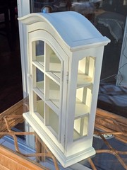 Wall Mount/Stand Curio Spice Trinket Cabinet Apothecary Shelf Cottage 20x15x6