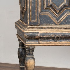 18th Century Black Baroque Swedish Cabinet