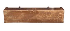 Antique Vermont Country Primitive Grain Painted Wall Shelf / Cupboard