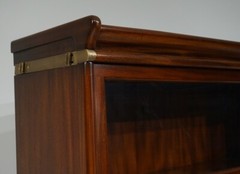 Beautiful Barrister stacking bookcase unit showcase Mahogany wood glass and wood