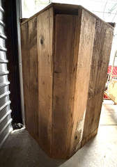 Antique Primitive Corner Cupboard Original Paint 48″ x 64.5″ Found in Atlanta