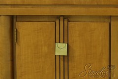 53388: HICKORY WHITE Biedermeier Style Satinwood China Cabinet