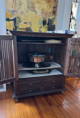 19th century Balinese slatted cubbord